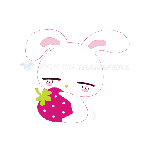 Rabbit Iron-on Stickers (Heat Transfers)NO.8955